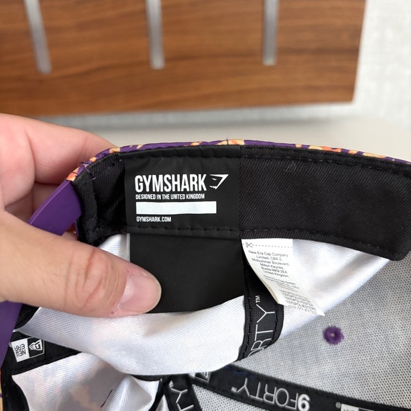 NEW Gymshark x New Era Snapback Hat Orange and Purple Paint Splatter One Size - Picture 5 of 6